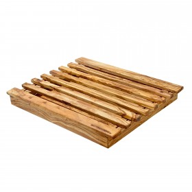 CLASSIC breadboard with crumb tray olive wood, 37 x 31 cm