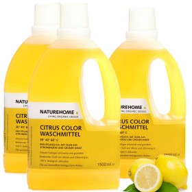 Set of 3 Citrus Color organic detergent, 3 x 1,5 L
