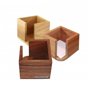 CLASSIC memo box 11,5 x 11,5 x 9,5 cm, div. sorts of wood