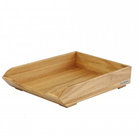 CLASSIC desk tray oak wood, 35 x 25 x 8 cm