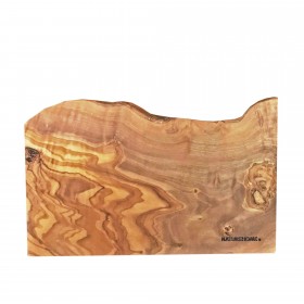 Cutting board olive wood with natural edge approx. 25 x 15  x 1.5 cm