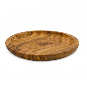 Small round plate olive wood 20cm 