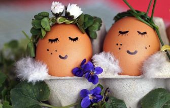 Nachhaltig schenken -Osternest im Eierkarton