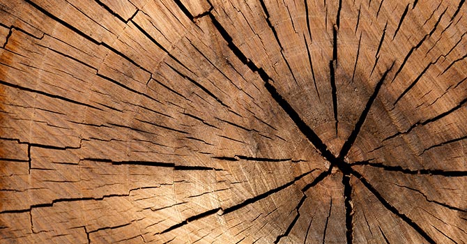 Natürliches Material Holz